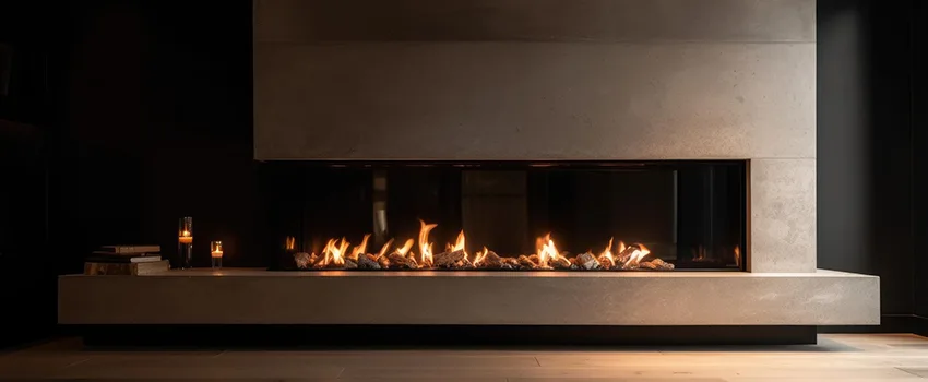 Gas Fireplace Ember Bed Design Services in Summerlin South, Nevada